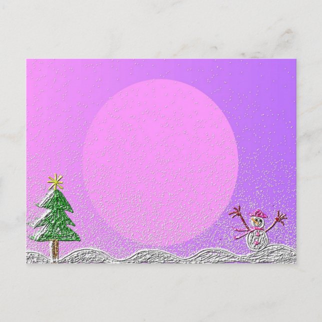 Snowman Postcard (Front)
