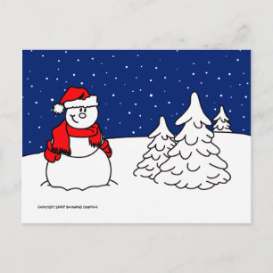Snowman Postcard