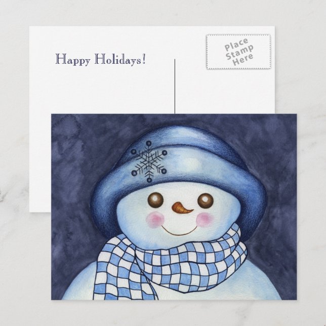 Snowman Postcard (Front/Back)
