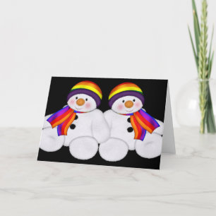 Snowman Pride Holiday Card