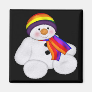 Snowman Pride Magnet