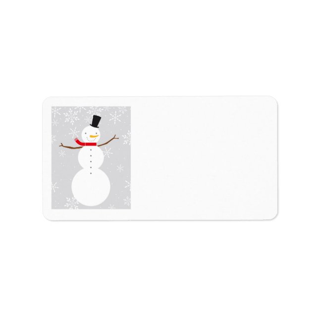 snowman return address label (Front)