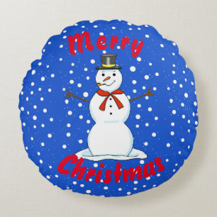 Snowman Reversible Christmas Pillow