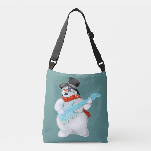 Snowman Rock Crossbody Bag (Front)