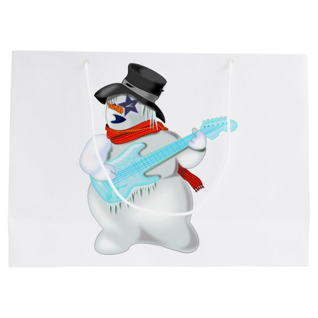 Snowman Rock Gift Bag (Back)