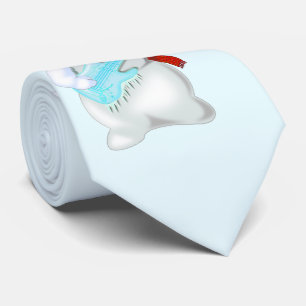 Snowman Rock Neck Tie