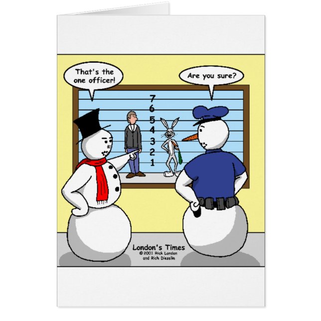 Snowman sans bruit Bunny Suspect Cadeaux et Tee -  (Devant)