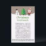 Snowman santa claus christmas word search game<br><div class="desc">Snowman santa claus christmas word search game</div>