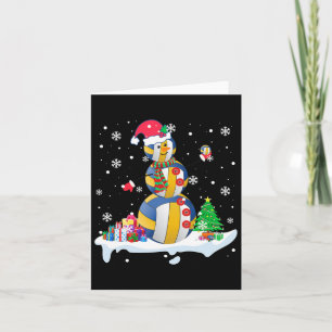 Snowman Santa Volleyball Playing Golf Xmas Player  Card