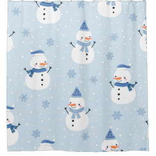 Snowman seamless pattern,winter background,winter
