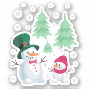 Snowman Shirt Christmas Tree Snowflakes T-Shirt