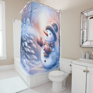 Snowman Shower Curtain