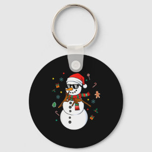 Snowman Six Seven Meme Christmas Pajamas 6 And 7 F Keychain
