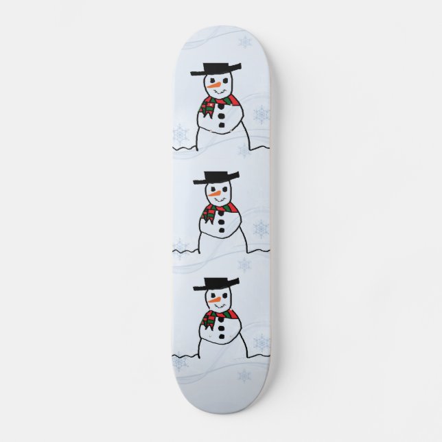 Snowman Skateboard (Front)