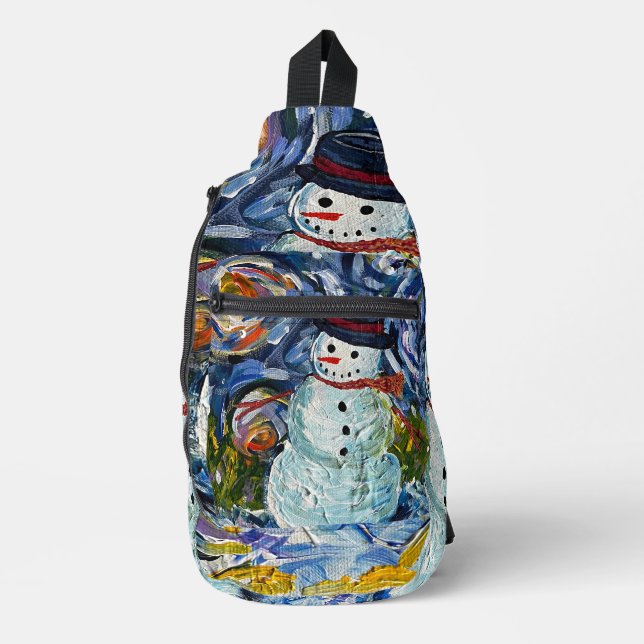 Snowman Sling Bag (Front)