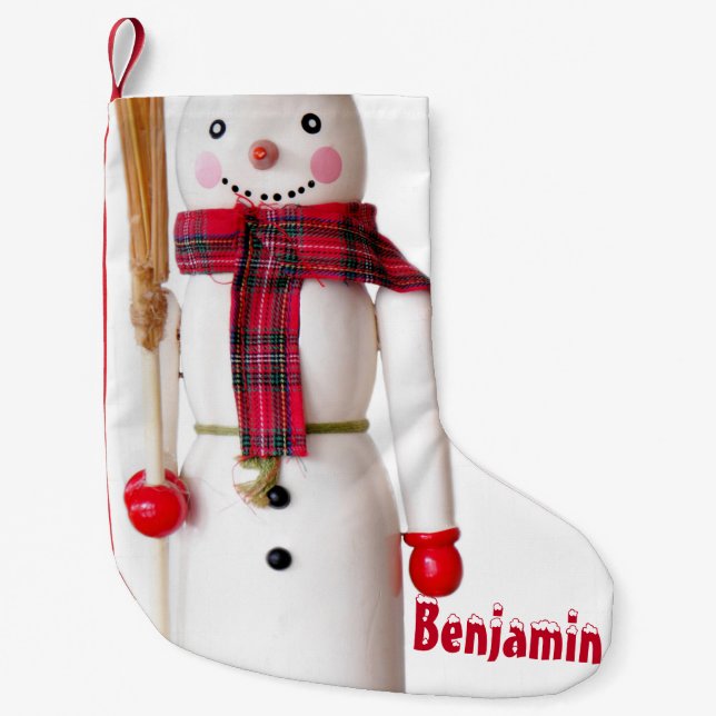 Snowman Small Christmas Stocking (Front)