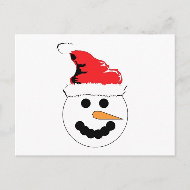 Snowman Smile Postcard (Front)