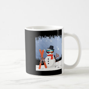 Snowman Snow Ski Holidays Skiing Winter Sport Coffee Mug
