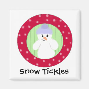 Snowman Snow Tickles Magnet