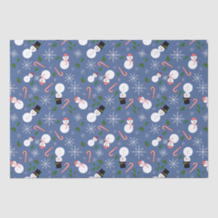 Snowman Snowflake Winter Holiday Tissue Paper