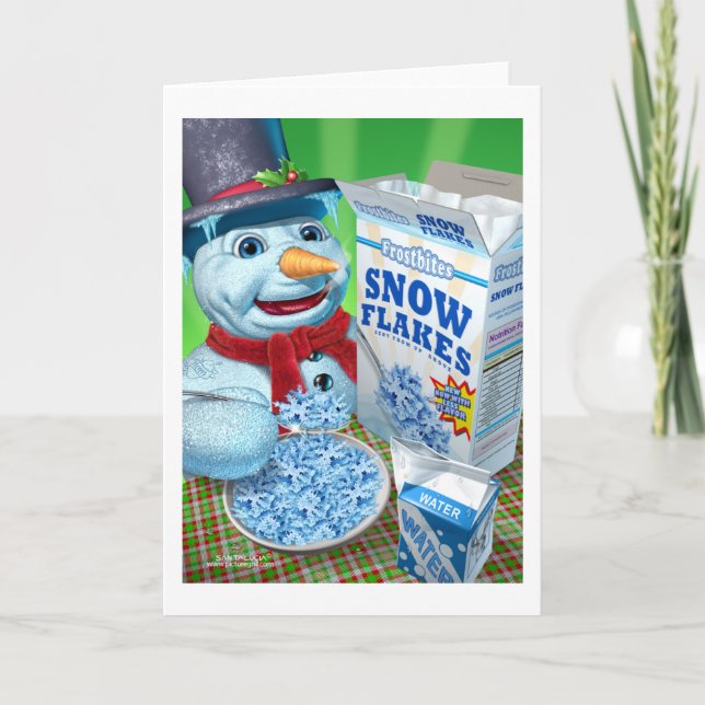 snowman_snowflakes holiday card (Front)