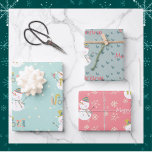 Snowman snowflakes red green christmas wrapping paper sheet<br><div class="desc">New christmas patterns to wrap your gifts this year. If you love a snownan, snowflakes, red and green then you will love these paper sheets. Customize the christmas greeting found on two of the sheets easily. It currently reads Merry Christmas but you can customize it to any message. You could...</div>