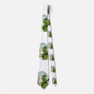 snowman soldier christmas tie