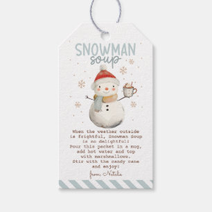 Snowman Soup Gift Tag