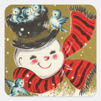Snowman | Square Stickers