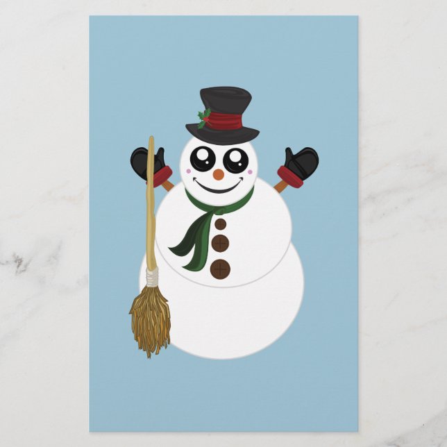 Snowman Stationery (Front)