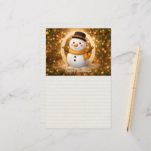 Snowman Stationery