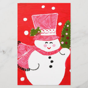 Snowman Stationery