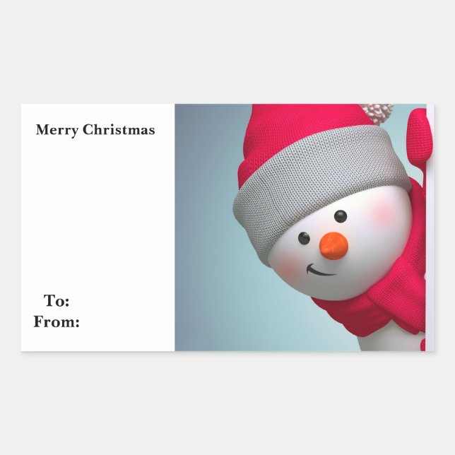 Snowman Sticker (Front)