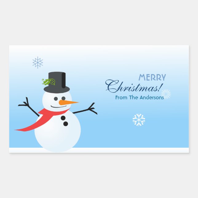 Snowman Sticker (Front)