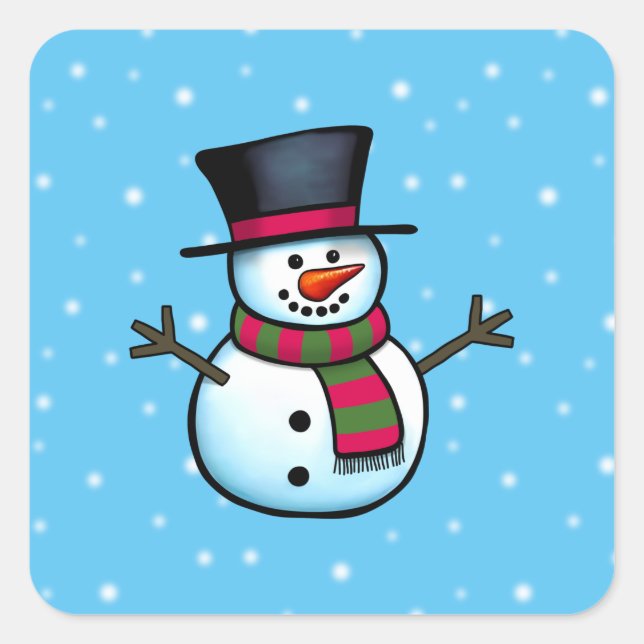 Snowman Sticker (Front)