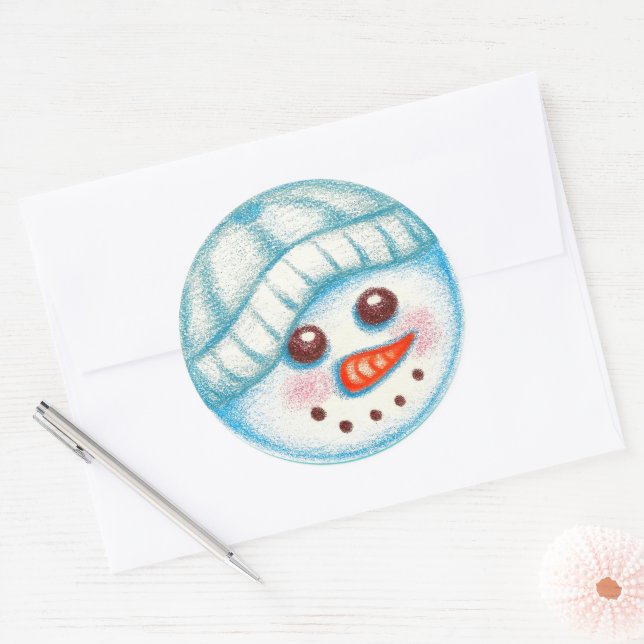 Snowman Sticker (Envelope)