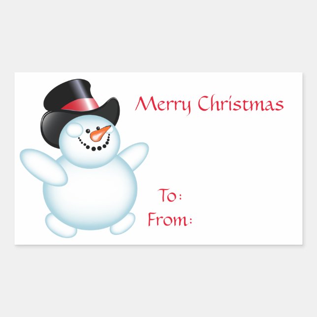 Snowman Sticker (Front)