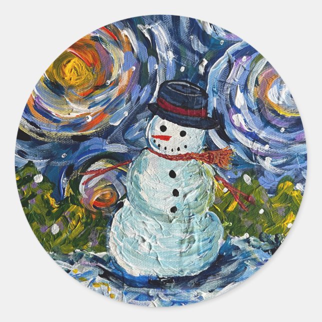 Snowman sticker set (Front)