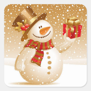 Snowman Stickers