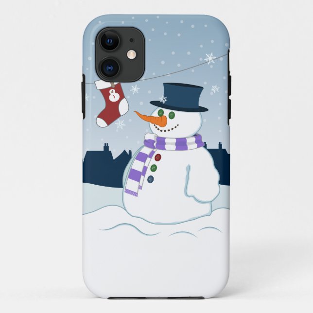 Snowman & Stocking Christmas Case-Mate iPhone Case (Back)