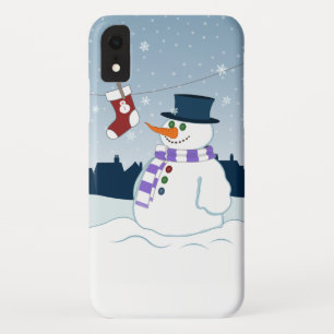 Snowman & Stocking Christmas iPhone XR Case