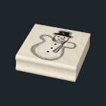 Snowman Sugar Cookie Hanukkah Christmas Holiday Rubber Stamp<br><div class="desc">Rubber stamp features an original illustration of a classic snowman sugar cookie.

Don't see what you're looking for? Need help with customization? Click "contact this designer" to have something created just for you!</div>