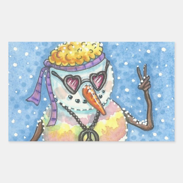 SNOWMAN super, SIGNE DE PAIX STICKERS NOËL Rec (Devant)