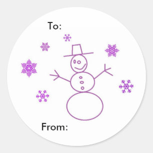 Snowman Tags
