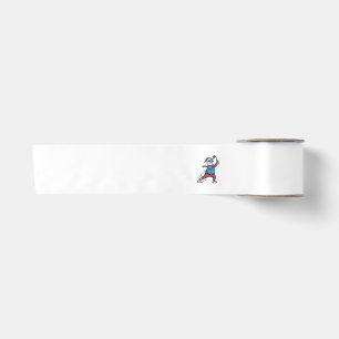 Snowman Tennis Player Christmas 2026 Holiday Satin Ribbon