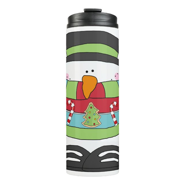 Snowman Thermal Tumbler (Front)