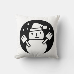 snowman throw pillow