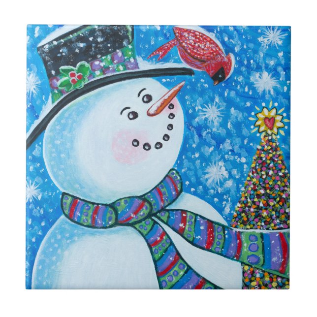 Snowman Tile (Front)