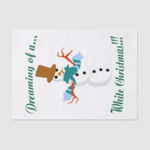 Snowman Tissue Paper