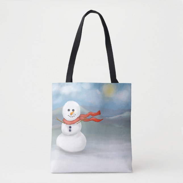 Snowman Tote Bag (Front)
